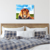 Toile Lion Le Roi de Forêt-15475 (Insitu(Chambre))