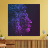 Toile Lion lettres | Animal numérique | Safari d'art per (Insitu(Salon))