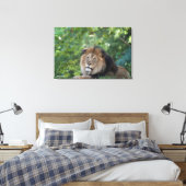 Toile Lion Lounge dans une forêt (Insitu(Chambre))