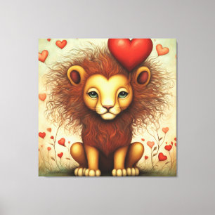 Toile Lion Love 1
