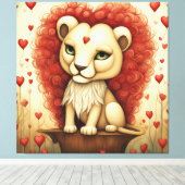 Toile Lion Love 3 (Insitu (Plancher de Bois))