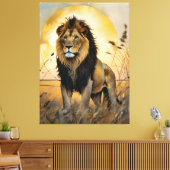 Toile Lion Majestic (Insitu(Salon))