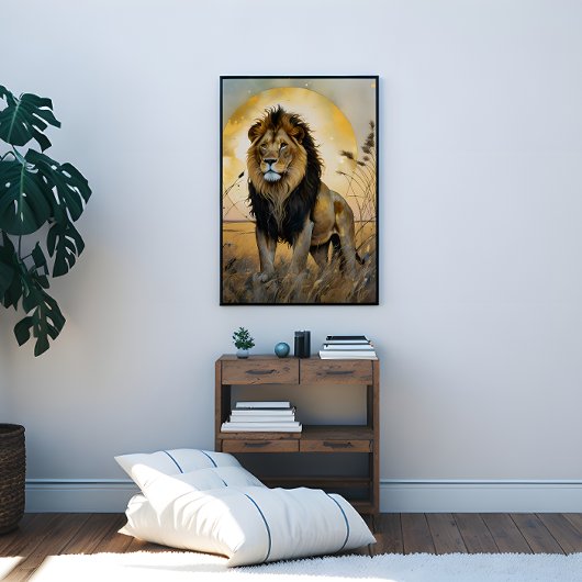 Toile Lion Majestic