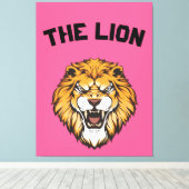 Toile "Lion majestueux" (Insitu (Plancher de Bois))