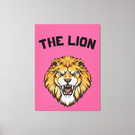 Toile "Lion majestueux" (Recto)
