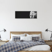Toile Lion noir et blanc (Insitu(Chambre))