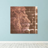 Toile Lion numérique foncé dans la lumière (Insitu (Plancher de Bois))