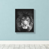 Toile Lion poster Leinwand (Insitu (Plancher de Bois))