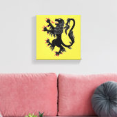 Toile Lion Rampant Sable (Insitu(Salon))