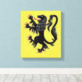 Toile Lion Rampant Sable (Insitu (Plancher de Bois))