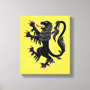 Toile Lion Rampant Sable