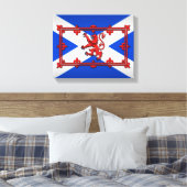 Toile Lion Rampant sur le drapeau écossais (Insitu(Chambre))