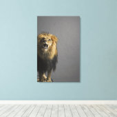 Toile Lion rugissant (Insitu (Plancher de Bois))