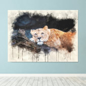 Toile Lioness (Insitu (Plancher de Bois))