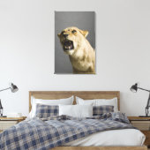 Toile Lionne rugissant 2 (Insitu(Chambre))