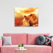 Toile Lions (Insitu(Salon))