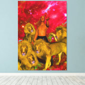 Toile Lions (Insitu (Plancher de Bois))