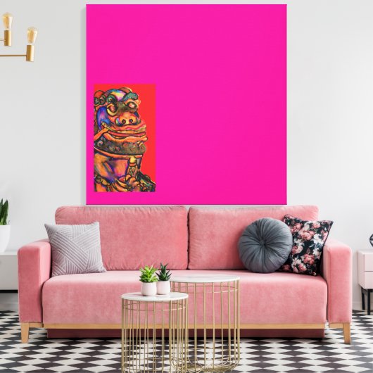 Toile Lions chinois (Insitu(Salon))