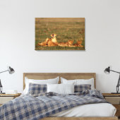 Toile Lions dans la savane (Insitu(Chambre))
