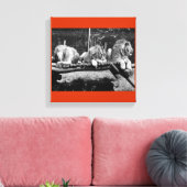 Toile Lions de Nairobi - B&W (Insitu(Salon))