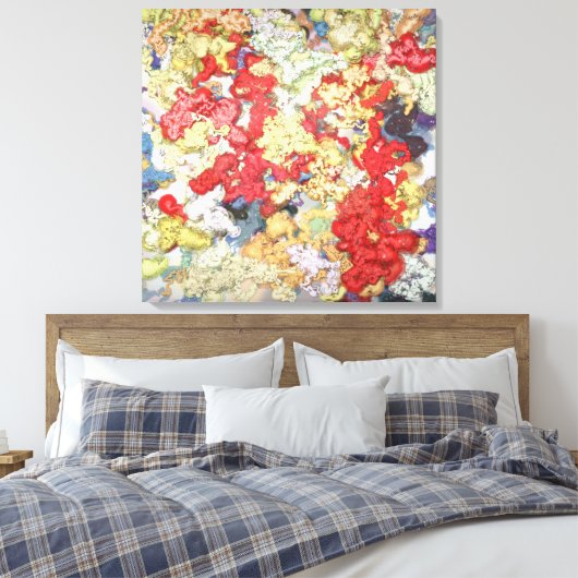 Toile Liquid Kinetic Art Stretched Canvas Print (Insitu(Chambre))