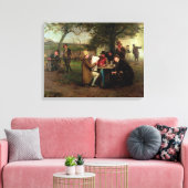 Toile Lire les nouvelles (Insitu(Salon))