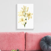 Toile lis blanc (Lilium candidum) par Redouté (Insitu(Salon))