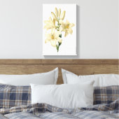 Toile lis blanc (Lilium candidum) par Redouté (Insitu(Chambre))