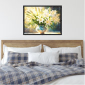 Toile Lis de Pâques & Vase (Insitu(Chambre))