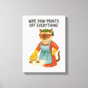 Toile Liste de choses à faire de maman chat drôle pour l