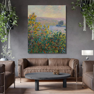 Toile Lits à fleurs à Vétheuil Monet