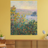 Toile Lits à fleurs à Vétheuil Monet (Insitu(Salon))