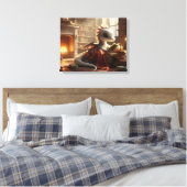 Toile Little Bookworm Dragon (Insitu(Chambre))