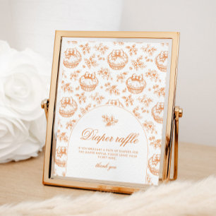 Toile Little cutie genderneutraal Luierverloting Poster