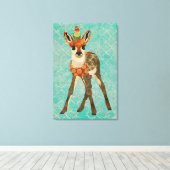 Toile Little Fawn & Bird Canvas (Insitu (Plancher de Bois))