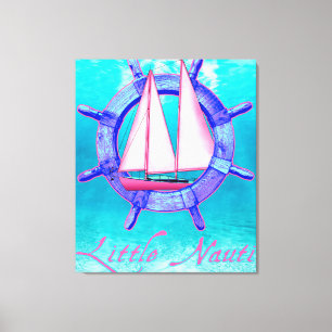 Toile Little Nauti Drôle Voile