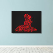 Toile Little red Dragon (Insitu (Plancher de Bois))