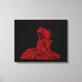 Toile Little red Dragon (Recto)