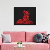 Toile Little red Dragon (Insitu(Salon))