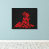 Toile Little red Dragon (Insitu (Plancher de Bois))