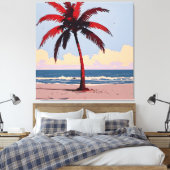 Toile Littoral Crimson (Insitu(Chambre))
