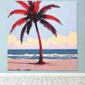Toile Littoral Crimson (Insitu (Plancher de Bois))