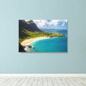 Toile Littoral de la plage de Makapuu (Insitu (Plancher de Bois))