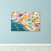 Toile Littoral | Naples Italie (Insitu (Plancher de Bois))