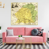 Toile LituanieCarte panoramiqueLituanie (Insitu(Salon))