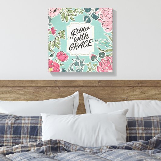 Toile Live in Bloom | Grow with Grace (Insitu(Chambre))