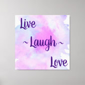 Toile Live Laugh Love (Recto)