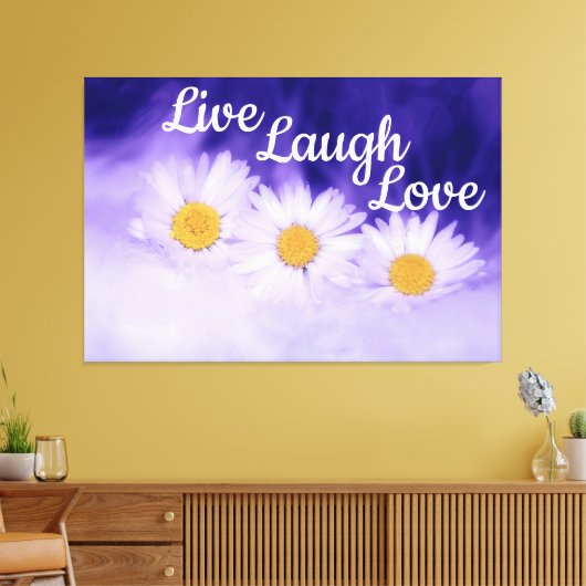 Toile Live Laugh Love Daisies (Insitu(Salon))