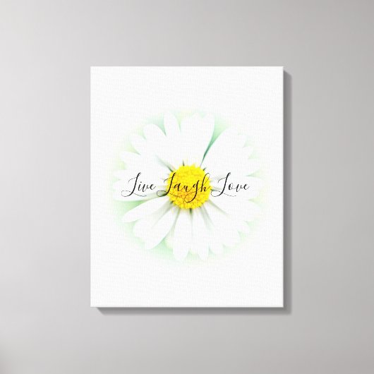 Toile Live Laugh Love Daisy (Recto)