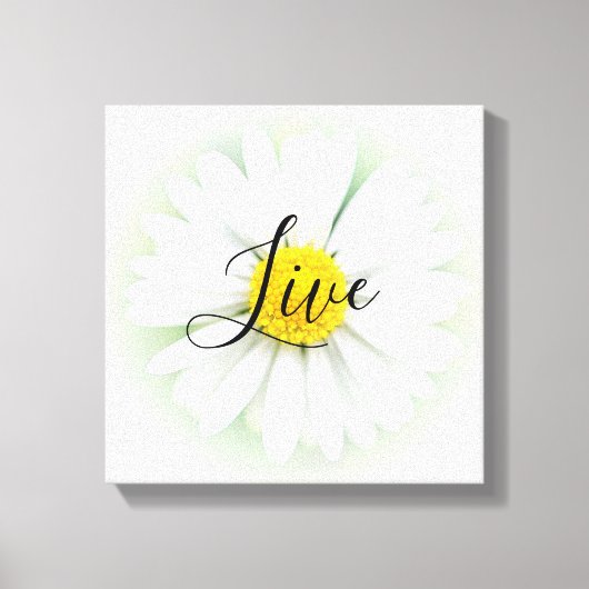Toile Live Laugh Love Daisy (Recto)